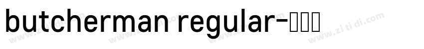 butcherman regular字体转换